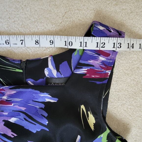 EUC Connected Apparel 6 Bodycon Dress Back Zip Back Slit Vibrant Multicolor - Picture 10 of 16